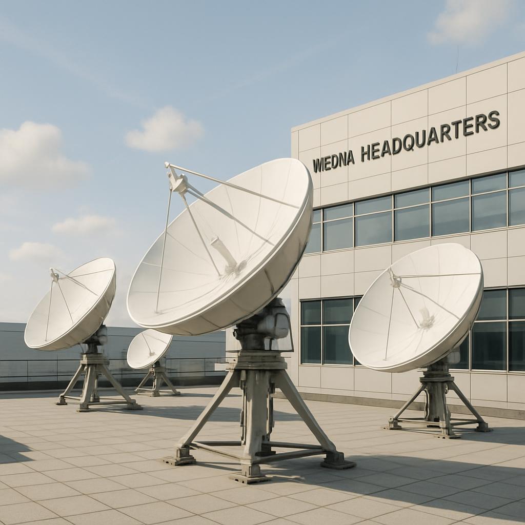 Frau steht auf der Straße, hält ein Telefon, denn ihre Nana ist Patientin eines Hospital